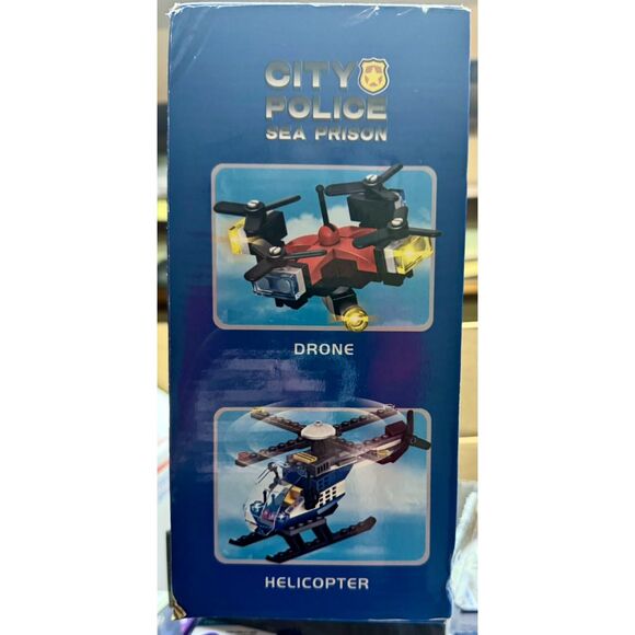 BurgKidz City Police Station Sea Police Prison Island Set 946-Pc - Picture 4 of 4